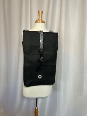 BLACK RAINS BACKPACK MADE FROM WATER-RESISTANT COATED FABRIC